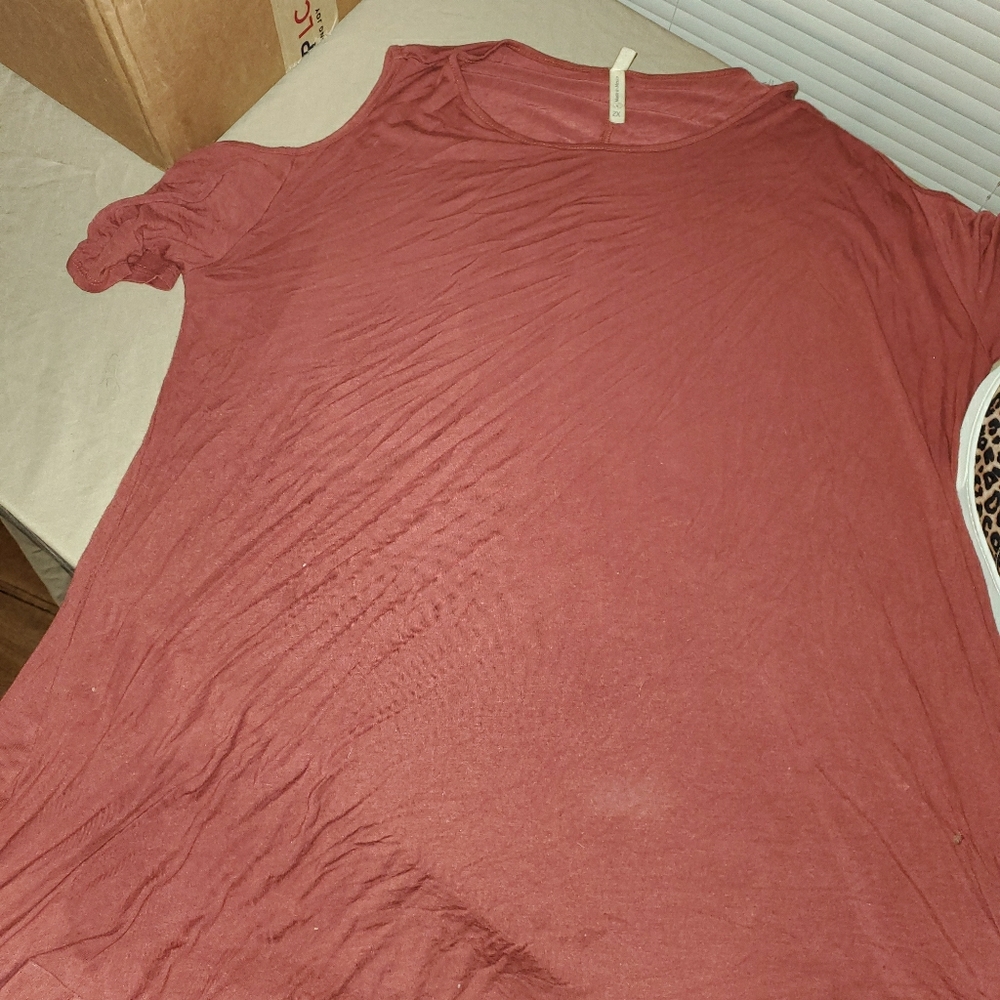 Camel colored t shirt dress